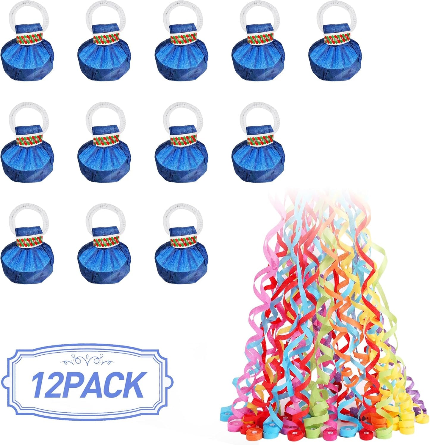12-Piece Colorful No-Mess Confetti Set
